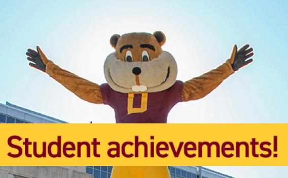 A graphic celebrating student achievement