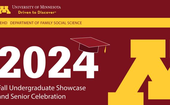 Graphic of undergrad showcase and senior celebration